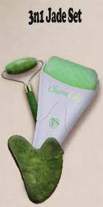 3-in-1 Facial Care Set: Ice Roller, Jade Roller & Gua Sha